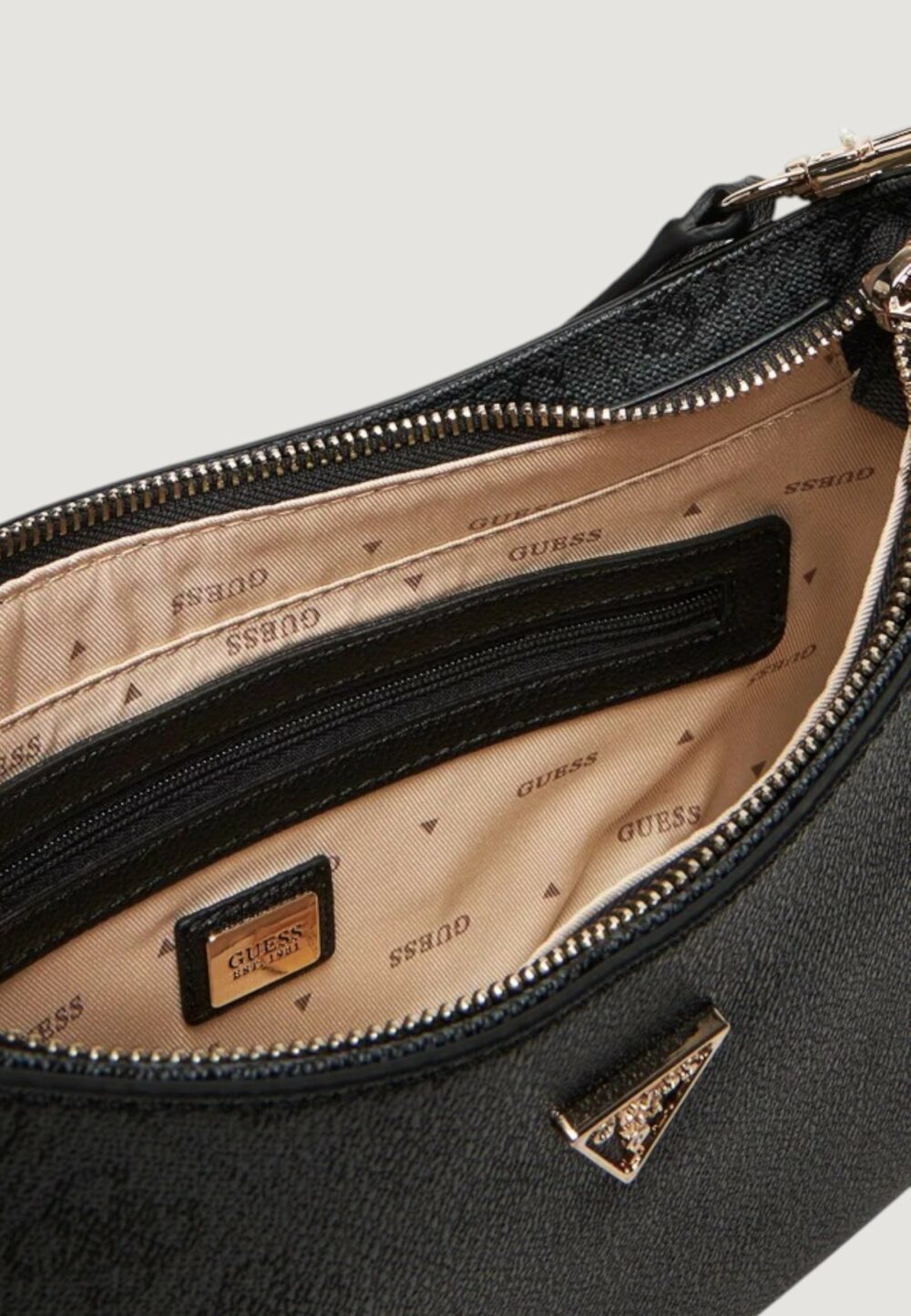 Borsa Guess NOELLE II TOP ZIP SHOULDER BAG Antracite - Foto 5