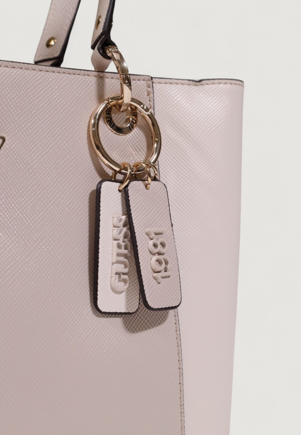 Borsa Guess NOELLE II TOTE Bianco - Grigio - Foto 4