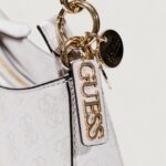 Borsa Guess NOELLE II TOP ZIP SHOULDER BAG Bianco - Foto 4