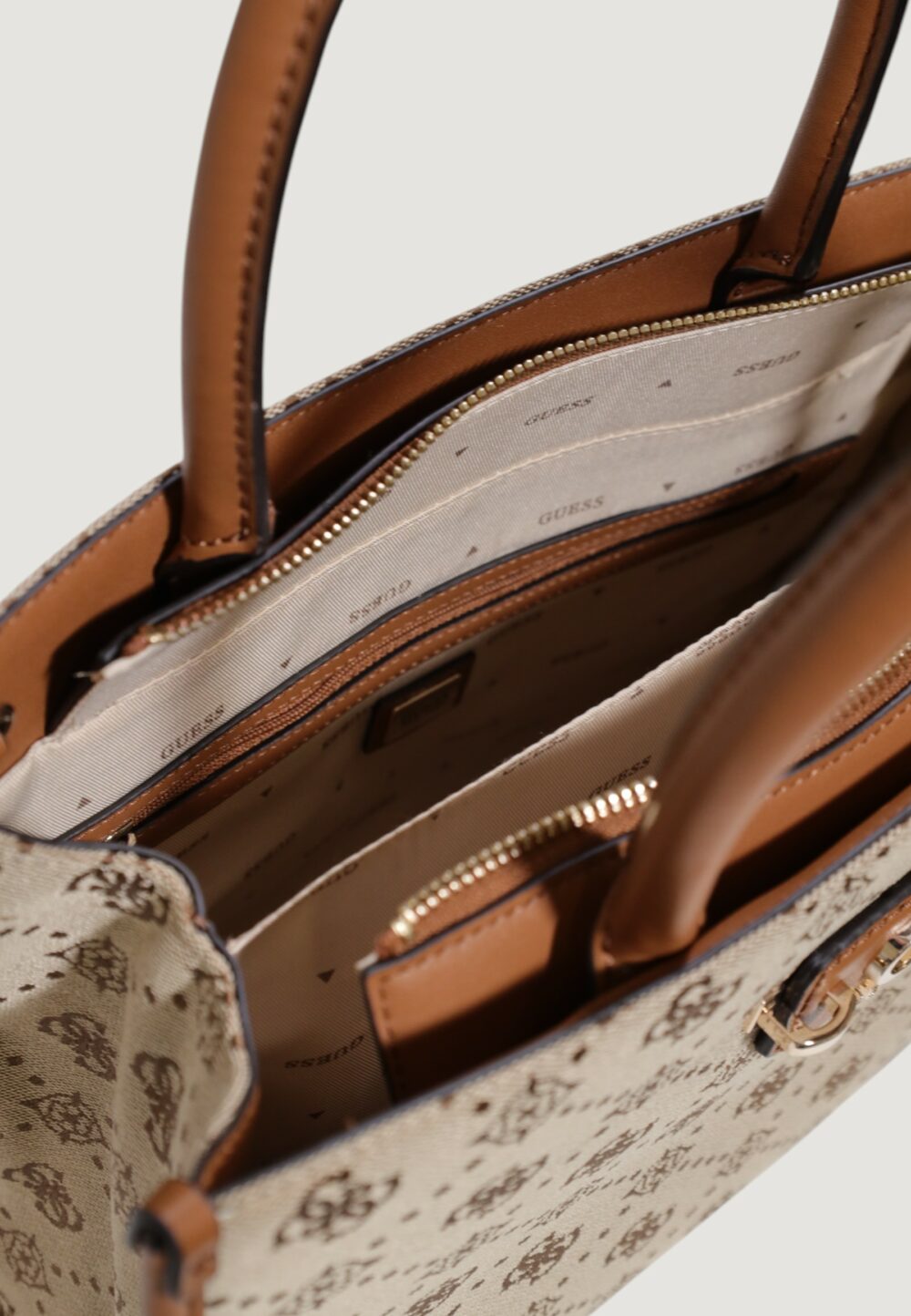 Borsa Guess NEDA 2 COMP TOTE Latte - Foto 5