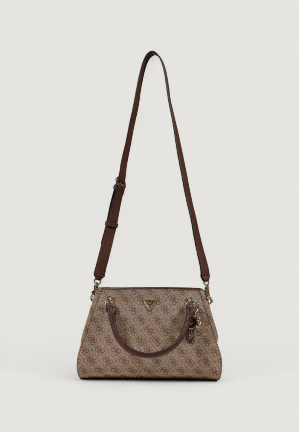 Borsa Guess NOELLE II LUXURY SATCHEL Marrone - Foto 1