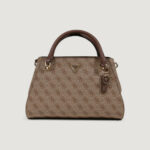 Borsa Guess NOELLE II LUXURY SATCHEL Marrone - Foto 2