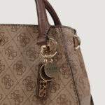 Borsa Guess NOELLE II LUXURY SATCHEL Marrone - Foto 5