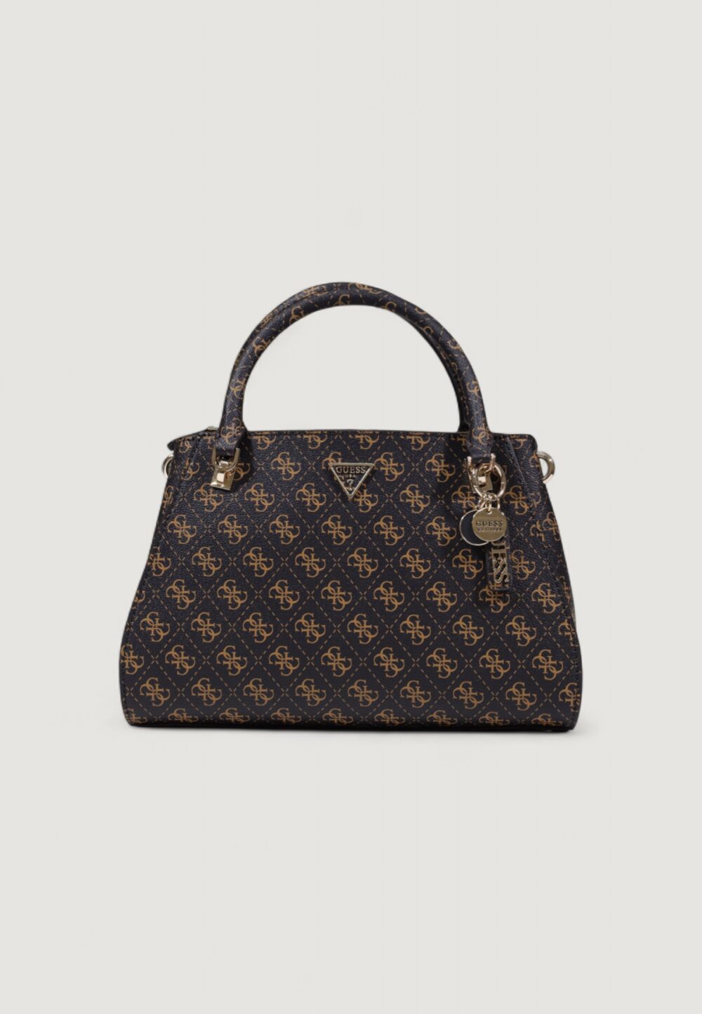 Borsa Guess NOELLE II LUXURY SATCHEL Marrone - Foto 2