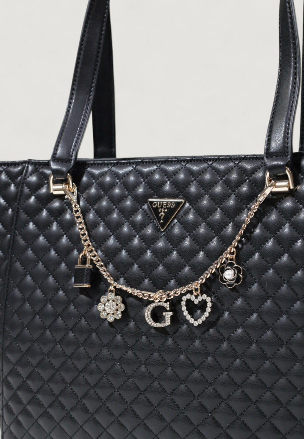 Borsa Guess EVERLEE NOEL TOTE Nero - Foto 2