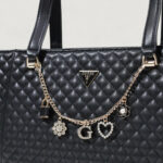 Borsa Guess EVERLEE NOEL TOTE Nero - Foto 2