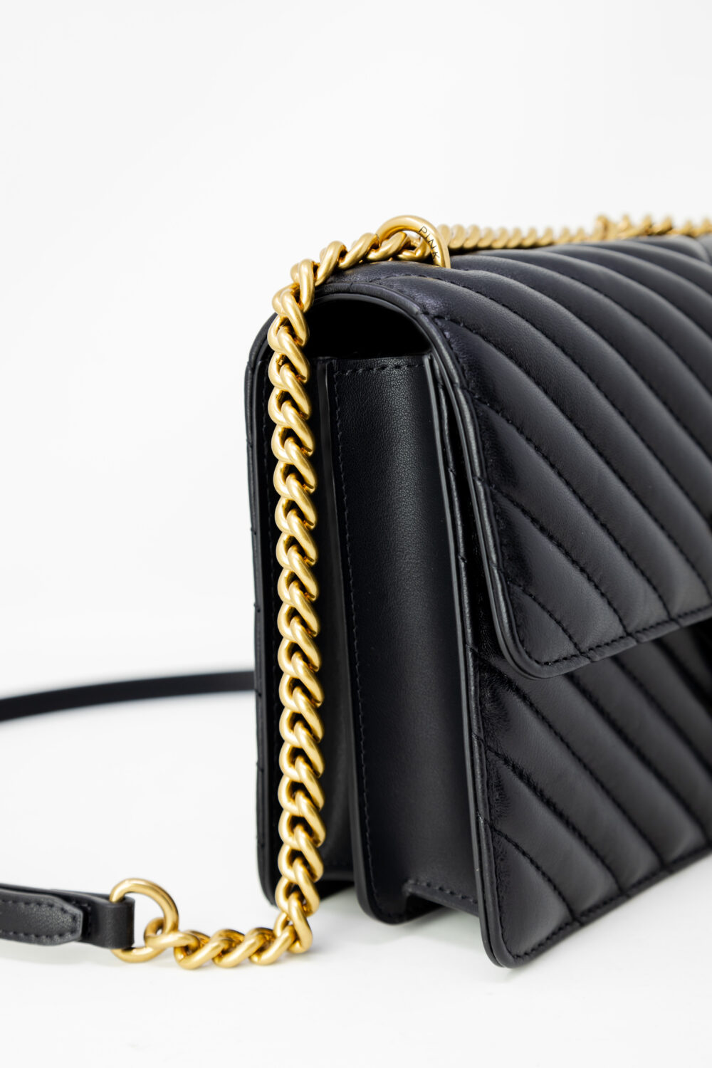 Borsa Pinko LOVE ONE CLASSIC DC SHEEP NAPPA CHEVRON Nero - Foto 3