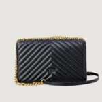 Borsa Pinko LOVE ONE CLASSIC DC SHEEP NAPPA CHEVRON Nero - Foto 4