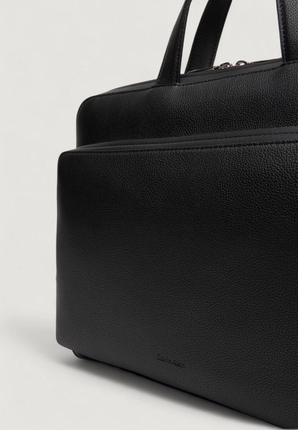 Borsa Calvin Klein MICRO PEBBLE SLIM BRIEFCASE 36 Nero - Foto 2