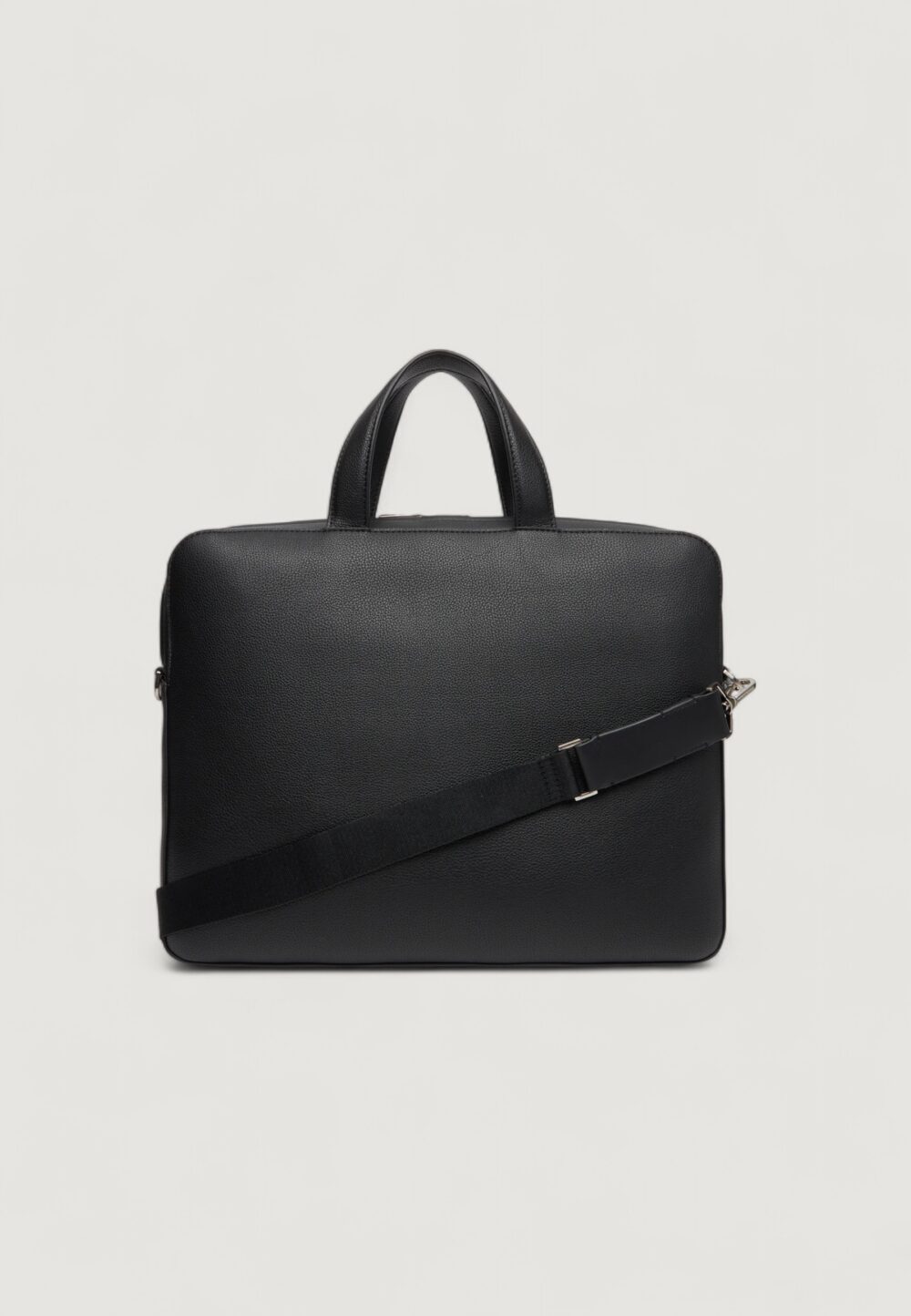 Borsa Calvin Klein MICRO PEBBLE SLIM BRIEFCASE 36 Nero - Foto 4