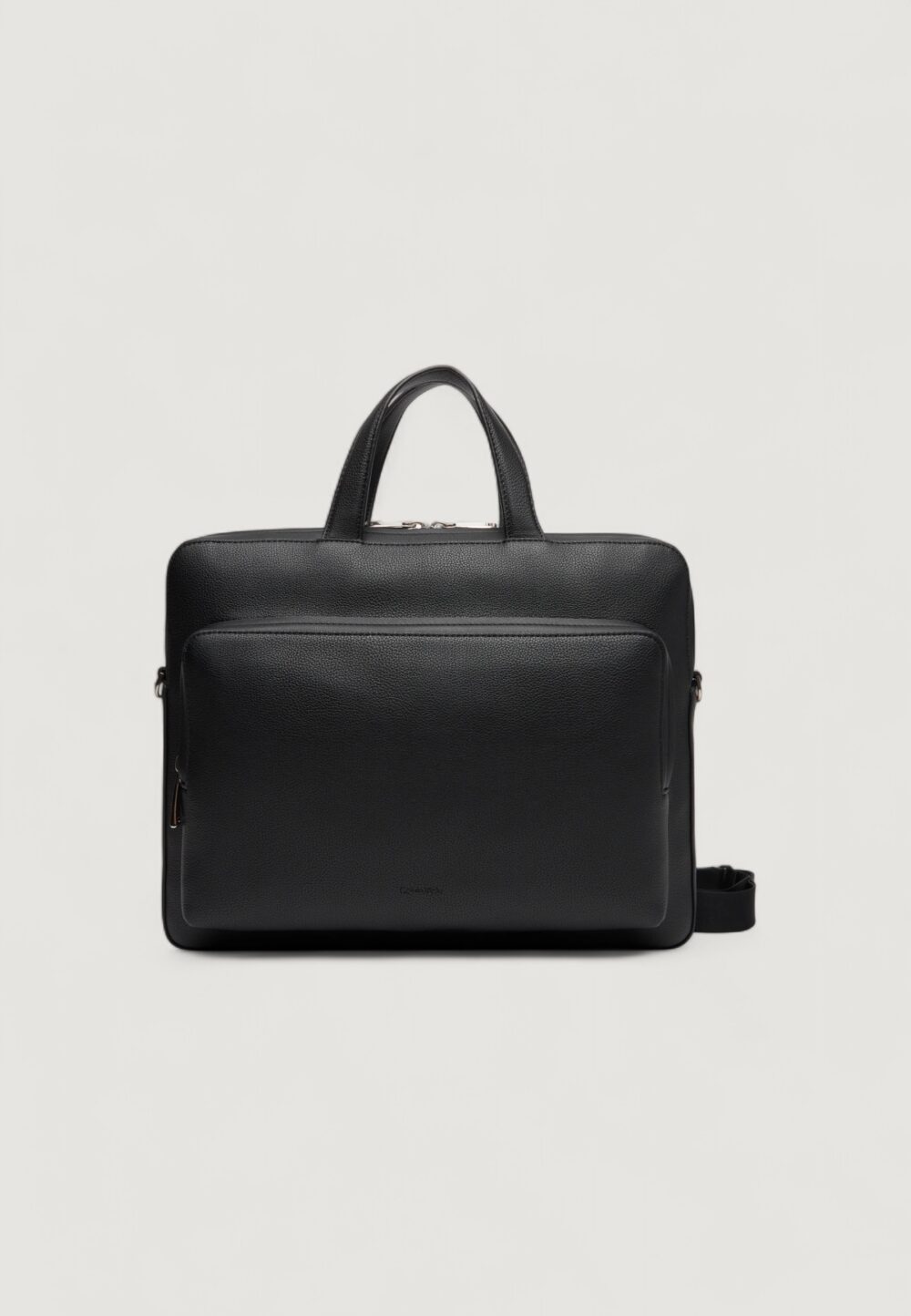 Borsa Calvin Klein MICRO PEBBLE SLIM BRIEFCASE 36 Nero - Foto 1