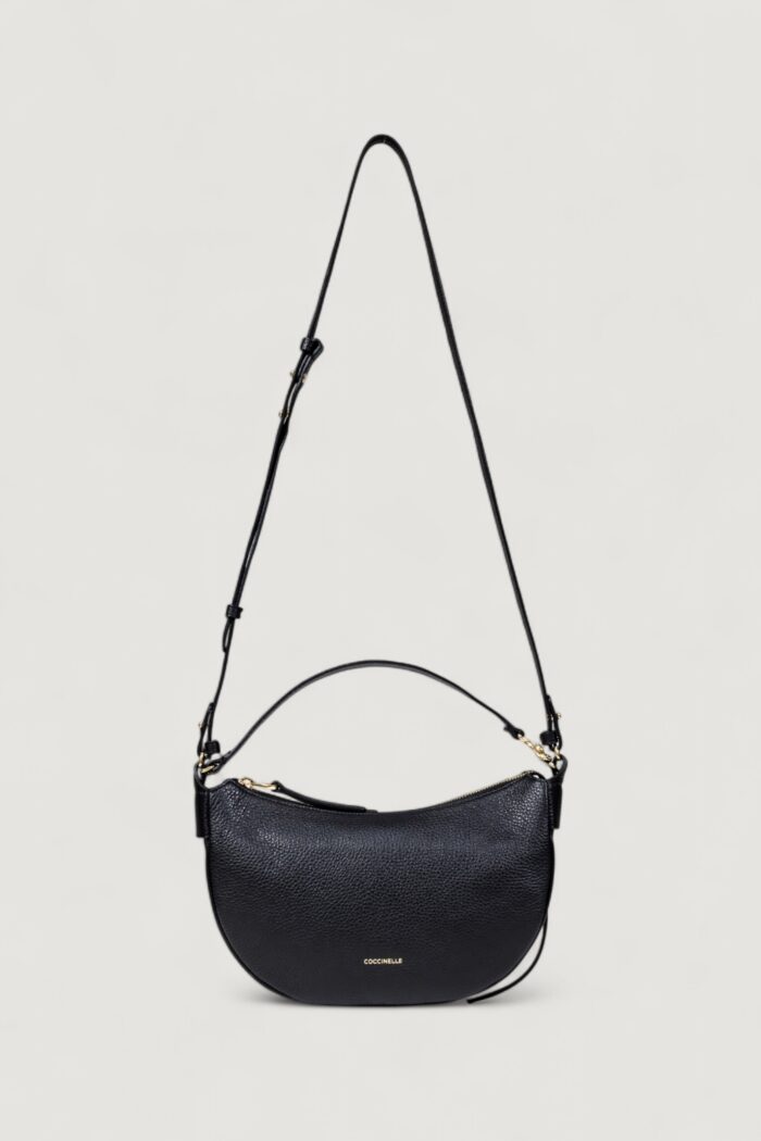 Borsa Coccinelle HANDBAG GRAINED LEATHER NOIR Nero – E1 SHA 13 03 01