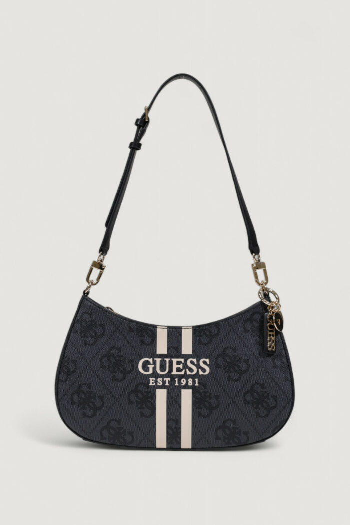 Borsa Guess NOELLE II TOP ZIP SHOULDER BAG Antracite