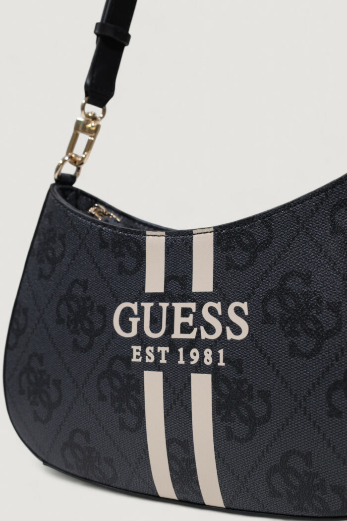 Borsa Guess NOELLE II TOP ZIP SHOULDER BAG Antracite – HWOS96 72180