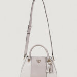 Borsa Guess NOELLE II LUXURY SATCHEL Bianco - Grigio - Foto 1