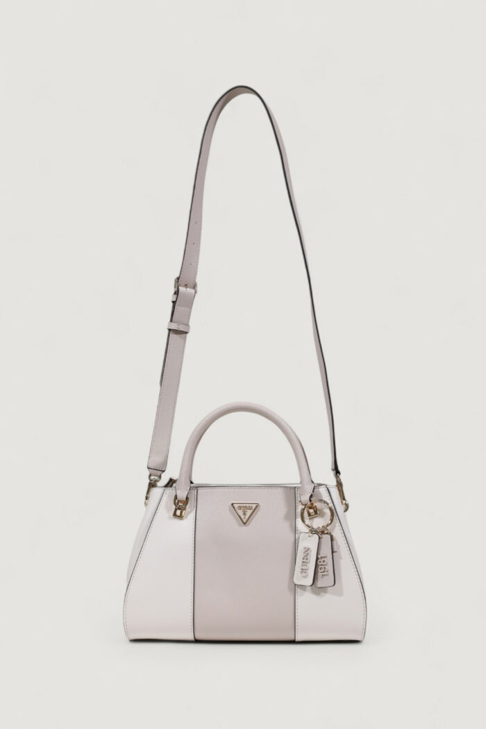 Borsa Guess NOELLE II LUXURY SATCHEL Bianco – Grigio – HWZG96 72070