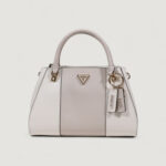 Borsa Guess NOELLE II LUXURY SATCHEL Bianco - Grigio - Foto 2