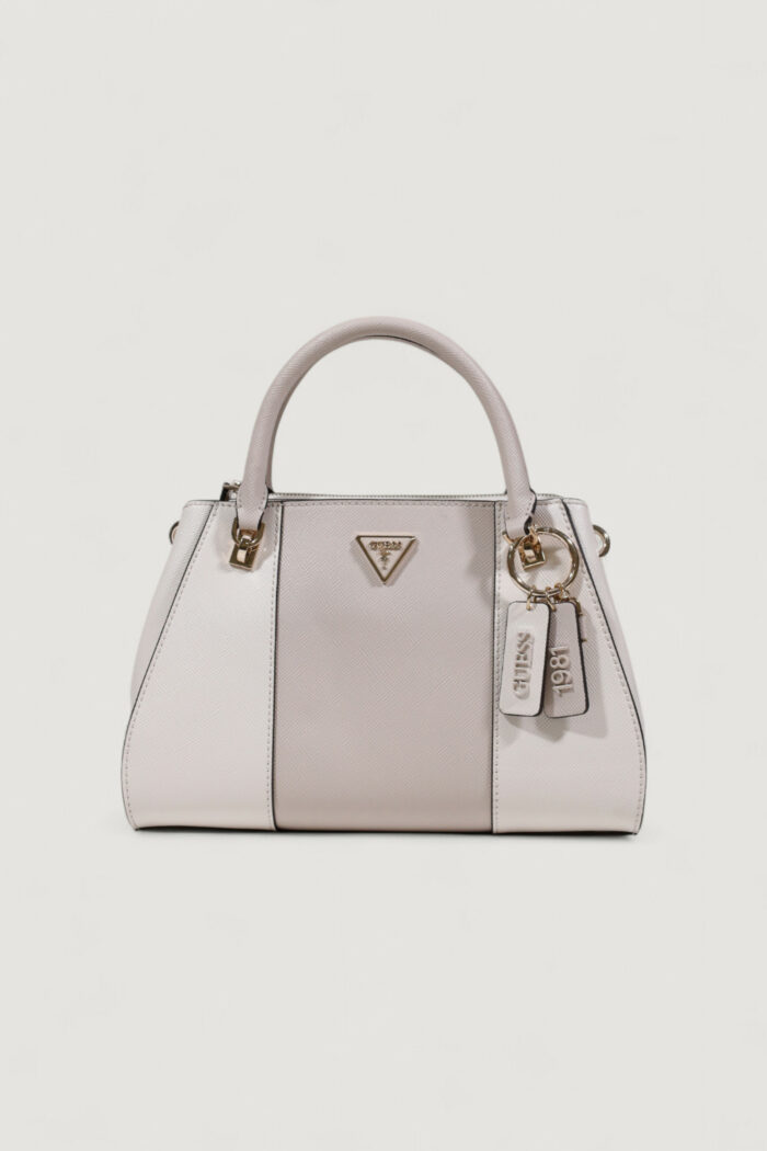 Borsa Guess NOELLE II LUXURY SATCHEL Bianco – Grigio – HWZG96 72070