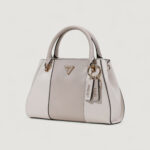 Borsa Guess NOELLE II LUXURY SATCHEL Bianco - Grigio - Foto 4