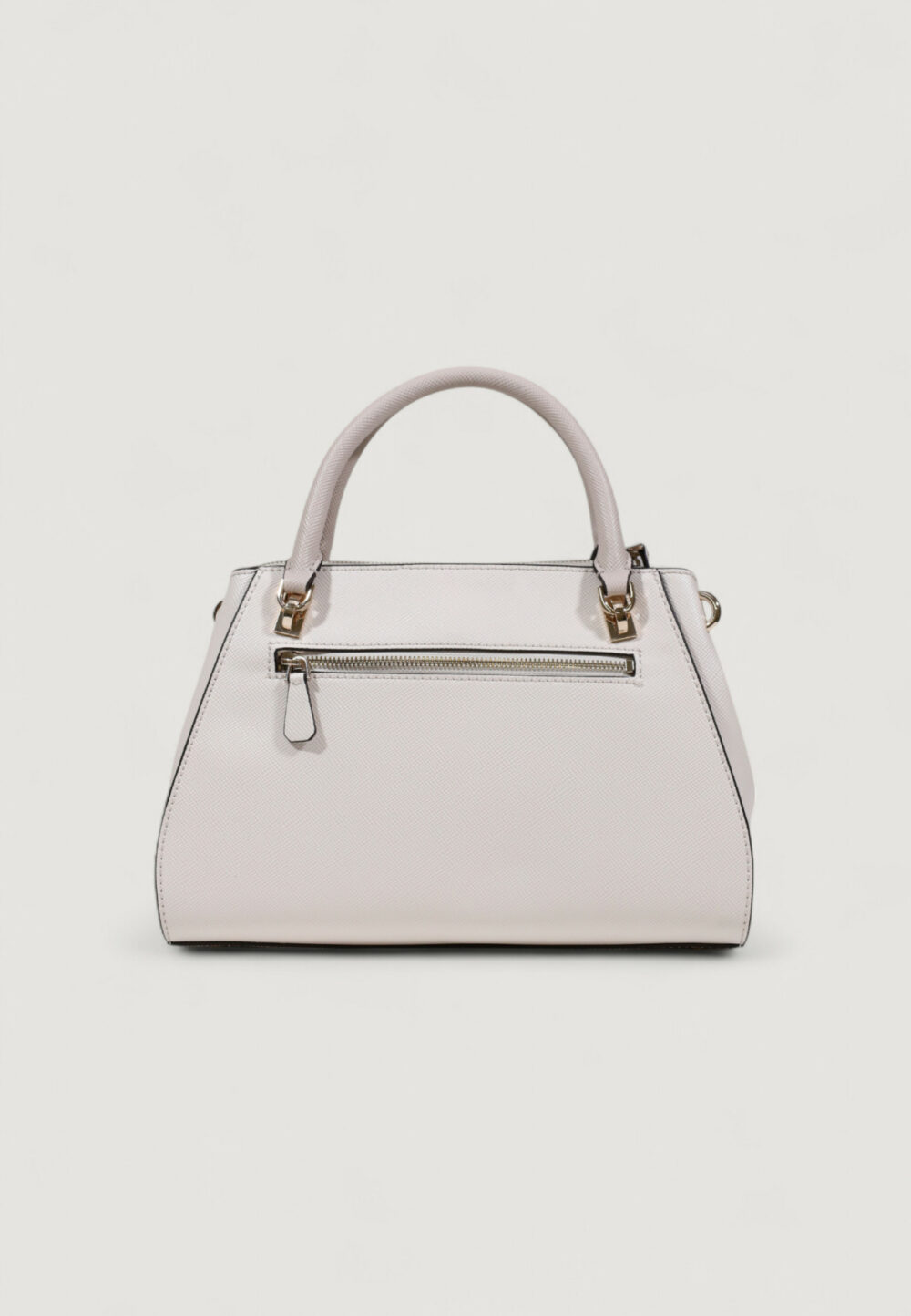 Borsa Guess NOELLE II LUXURY SATCHEL Bianco - Grigio - Foto 5