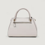 Borsa Guess NOELLE II LUXURY SATCHEL Bianco - Grigio - Foto 5