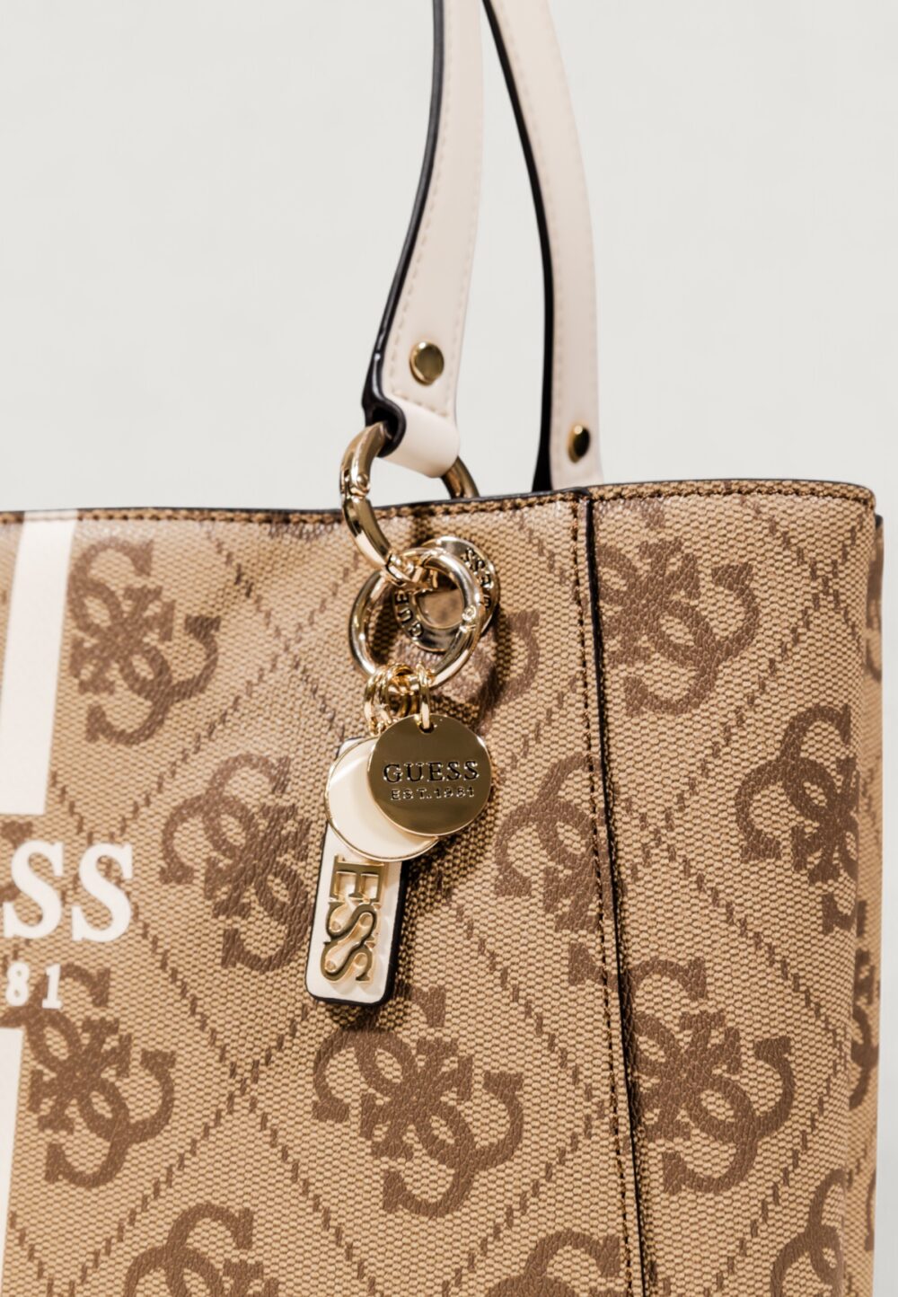 Borsa Guess NOELLE II TOTE Latte - Foto 4