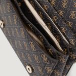 Borsa Guess NOELLE II CNVRTBLE XBODY FLAP Marrone - Foto 4