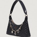 Borsa Guess EVERLEE TOP ZIP SHOULDER BAG Nero - Foto 3