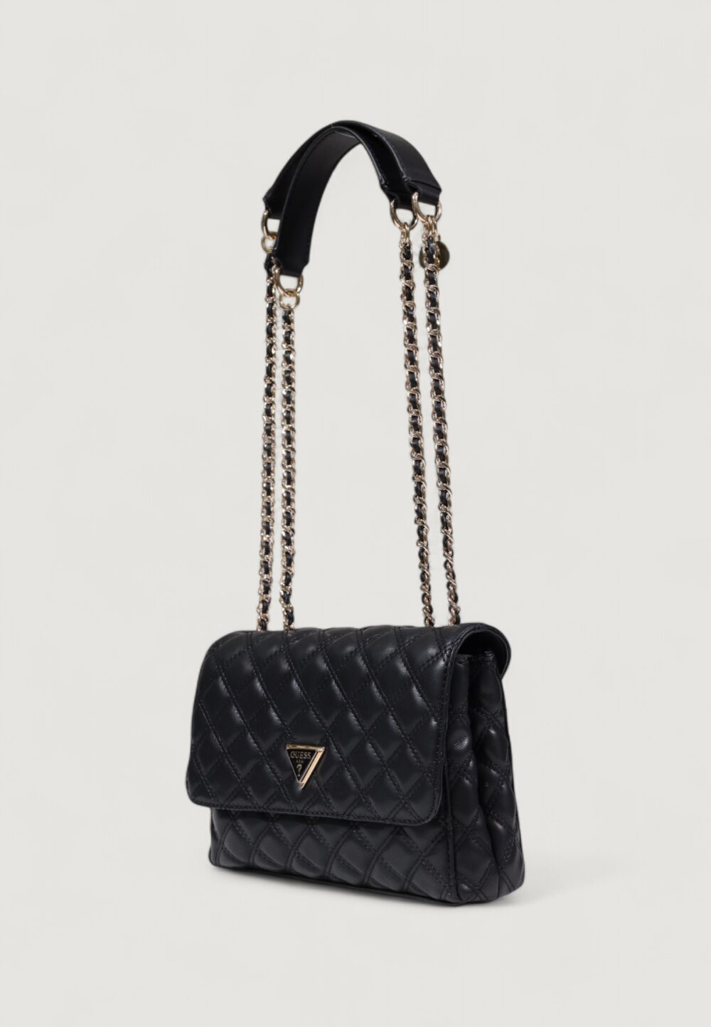 Borsa Guess GIULLY II 2 COMP CNVRTBLE FLAP Nero - Foto 3