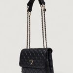 Borsa Guess GIULLY II 2 COMP CNVRTBLE FLAP Nero - Foto 3
