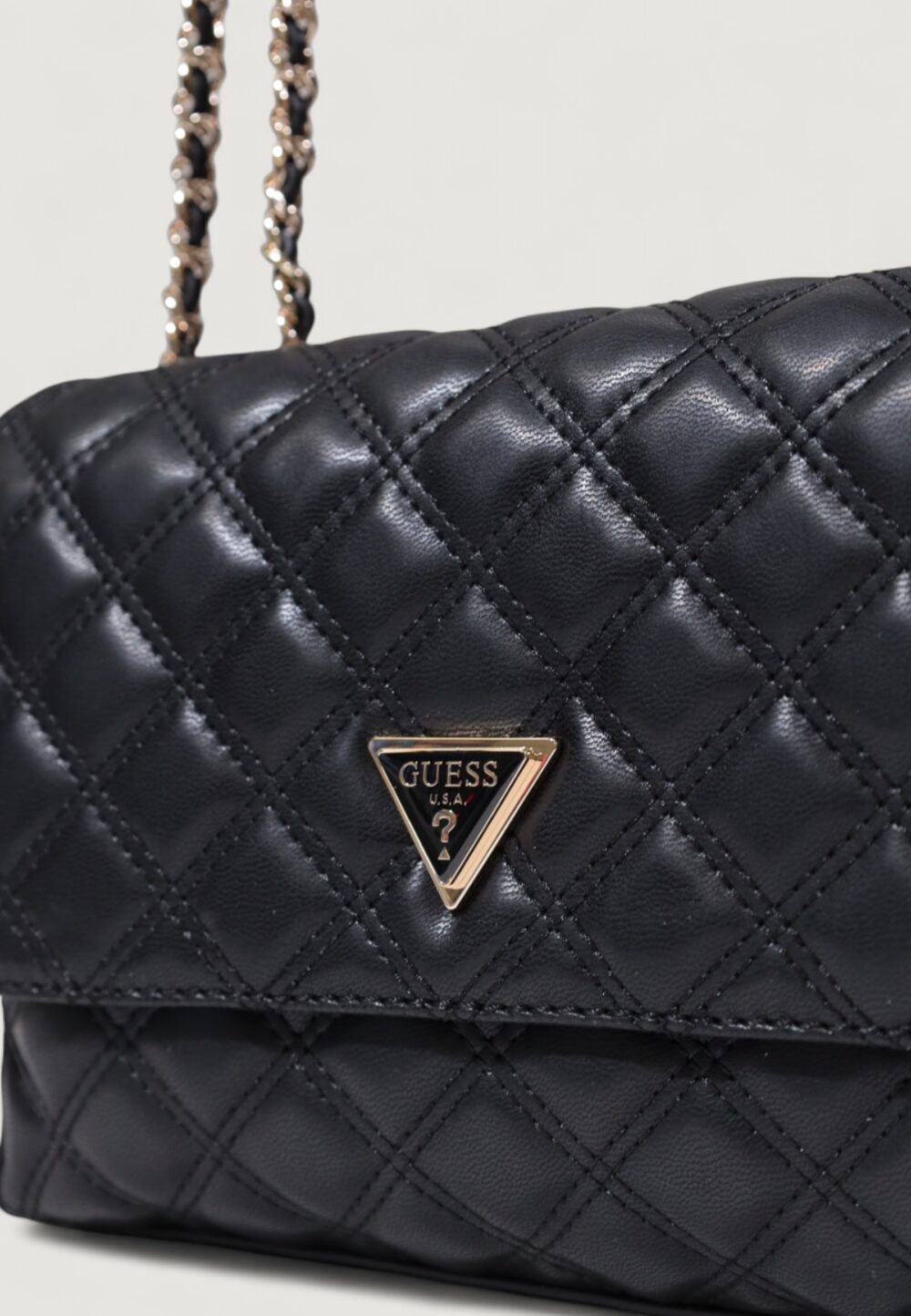 Borsa Guess GIULLY II 2 COMP CNVRTBLE FLAP Nero - Foto 2