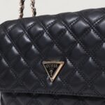 Borsa Guess GIULLY II 2 COMP CNVRTBLE FLAP Nero - Foto 2
