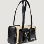 Borsa Karl Lagerfeld Jeans KLJ CANVAS MIXED E/W SHB Beige - Nero - Foto 2