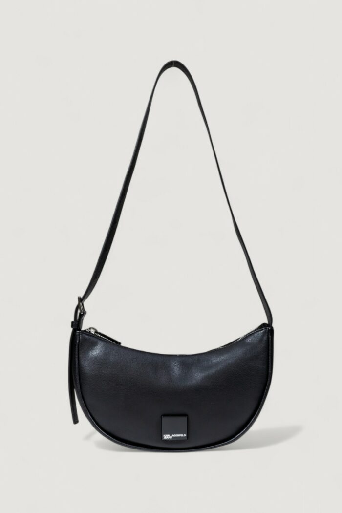Borsa Karl Lagerfeld KLJ BOX LOGO SOFT HALFMOON BAG Nero – A3W30206