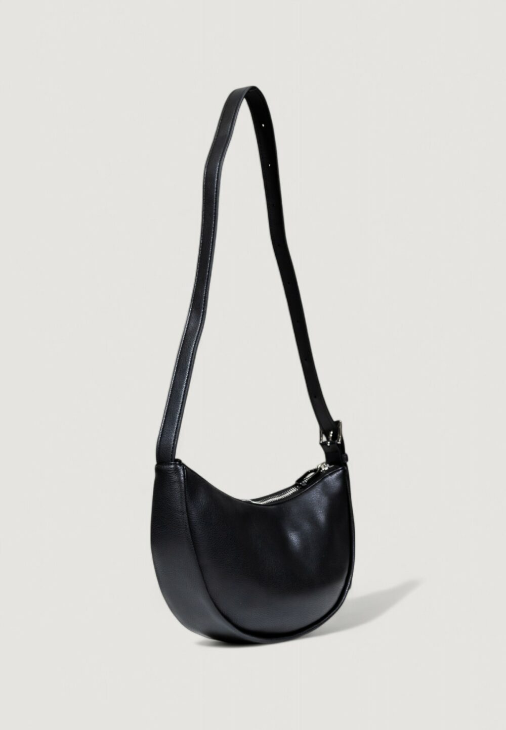 Borsa Karl Lagerfeld Jeans KLJ BOX LOGO SOFT HALFMOON BAG Nero - Foto 4