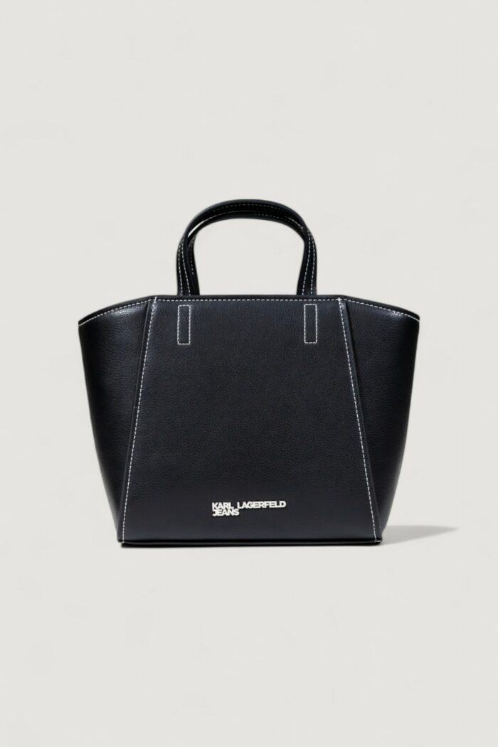 Borsa Karl Lagerfeld KLJ METAL LOGO MINI TOTE Nero – A3W30008