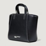 Borsa KARL LAGERFELD KLJ METAL LOGO MINI TOTE Nero - Foto 3
