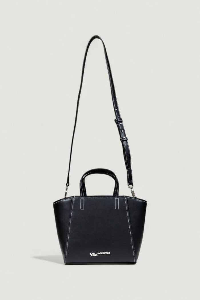 Borsa Karl Lagerfeld KLJ METAL LOGO MINI TOTE Nero – A3W30008