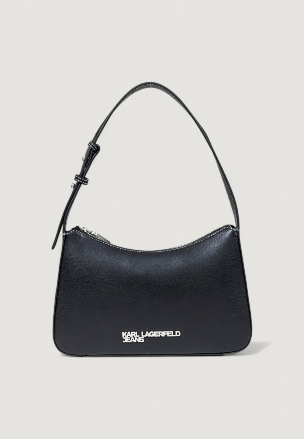 Borsa KARL LAGERFELD KLJ METAL LOGO SHOULDER BAG Nero - Foto 1
