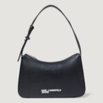 Borsa KARL LAGERFELD KLJ METAL LOGO SHOULDER BAG Nero - Foto 1