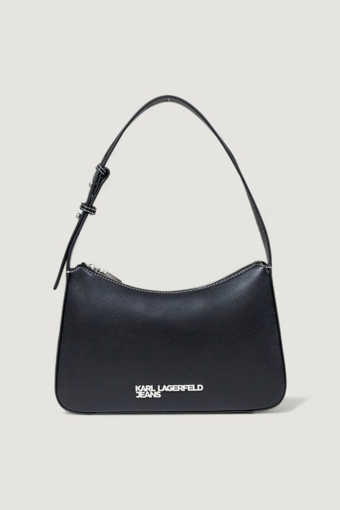 Borsa Karl Lagerfeld KLJ METAL LOGO SHOULDER BAG Nero – A3W30009