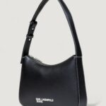 Borsa KARL LAGERFELD KLJ METAL LOGO SHOULDER BAG Nero - Foto 2