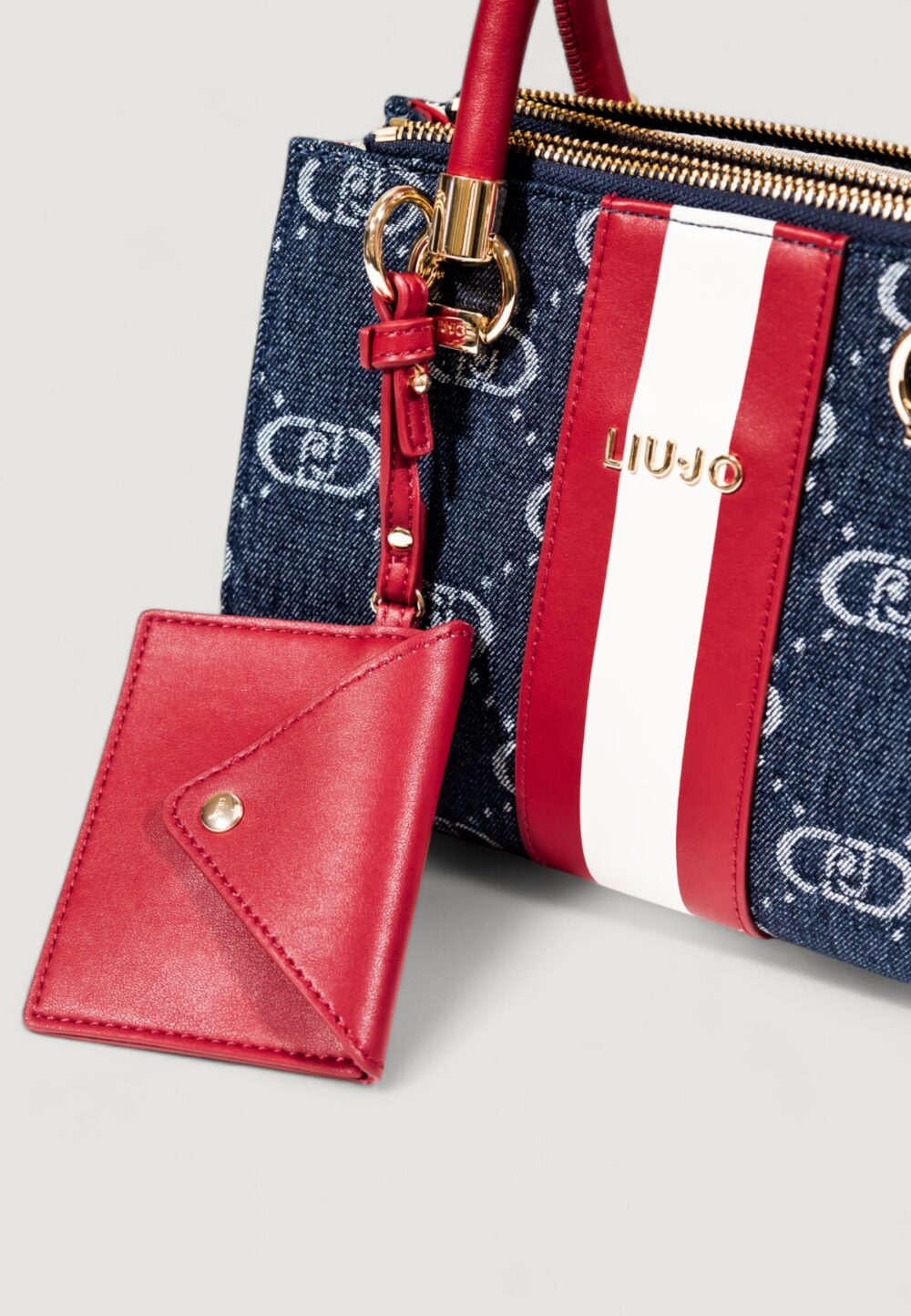 Borsa Liu-Jo S SATCHEL Blue Denim - Foto 3