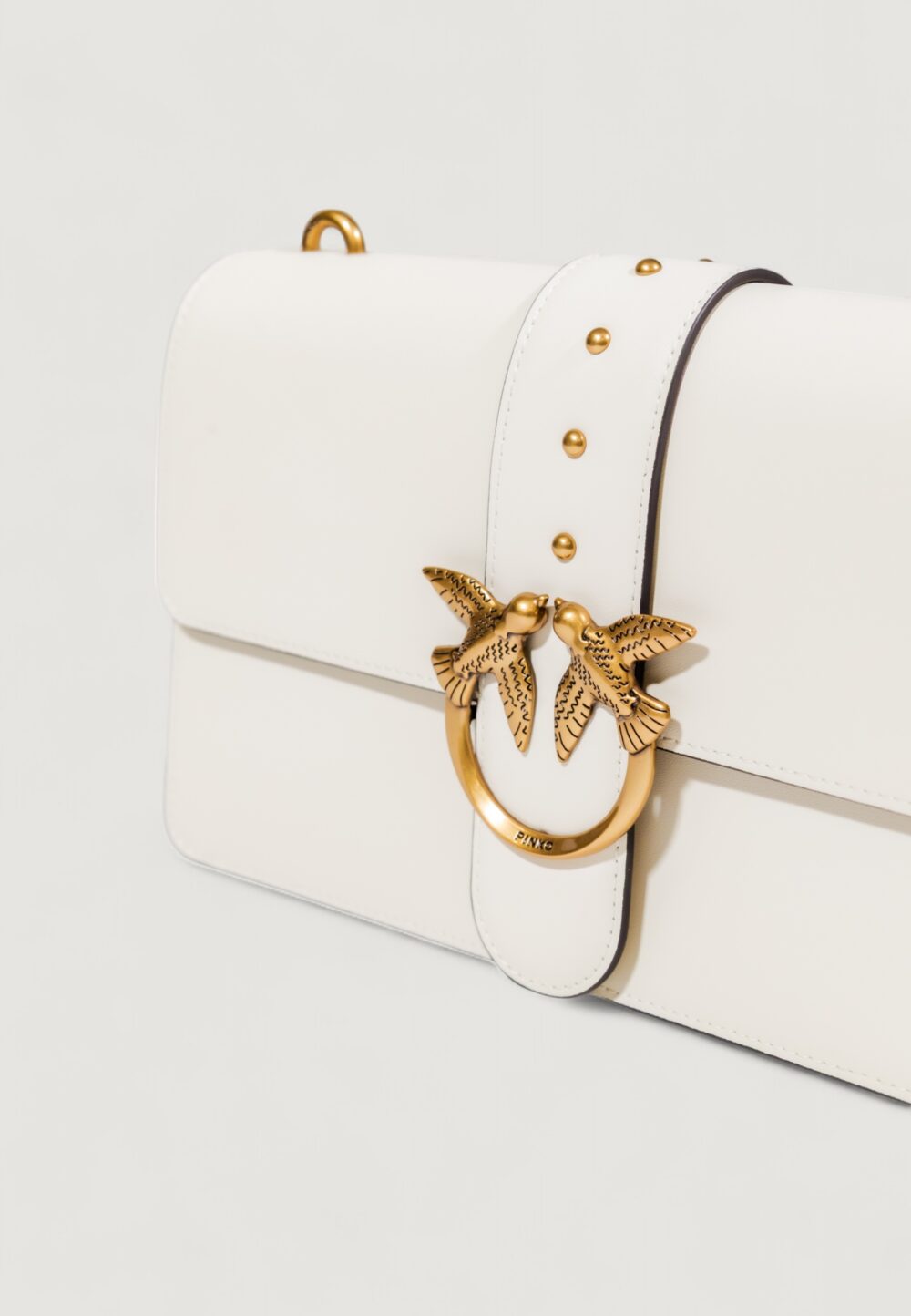 Borsa Pinko LOVE ONE CLASSIC ST. CL VITELLO Bianco - Foto 3