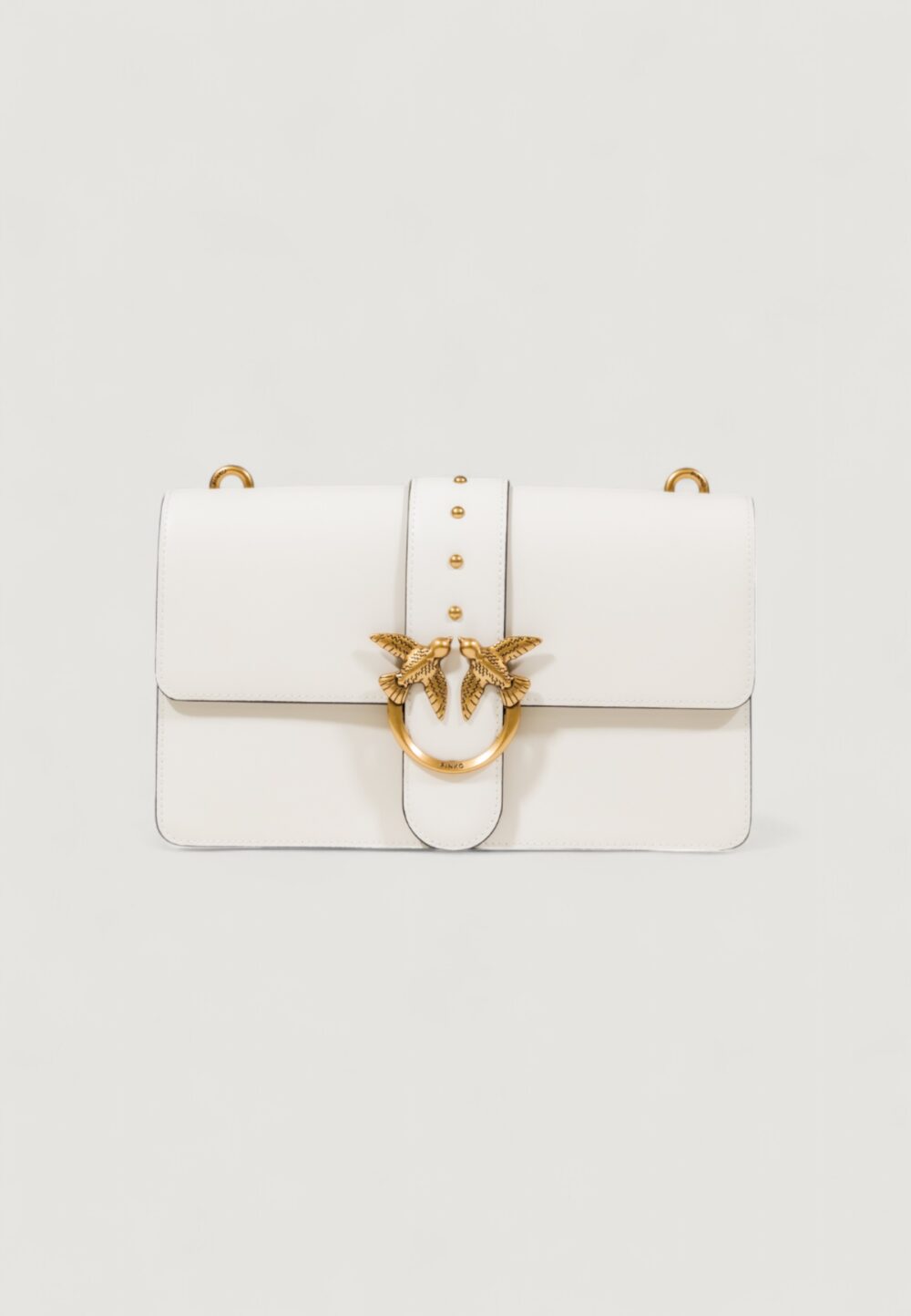 Borsa Pinko LOVE ONE CLASSIC ST. CL VITELLO Bianco - Foto 4