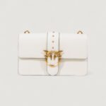 Borsa Pinko LOVE ONE CLASSIC ST. CL VITELLO Bianco - Foto 4