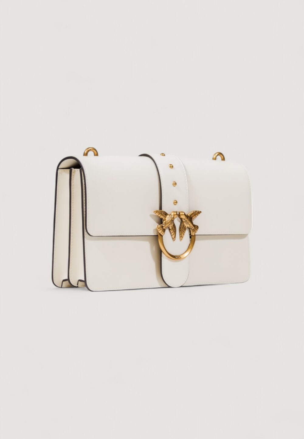Borsa Pinko LOVE ONE CLASSIC ST. CL VITELLO Bianco - Foto 5