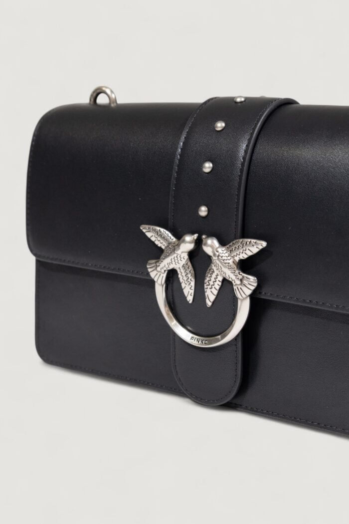 Borsa Pinko LOVE ONE CLASSIC ST. CL VITELLO Black Silver – 105857