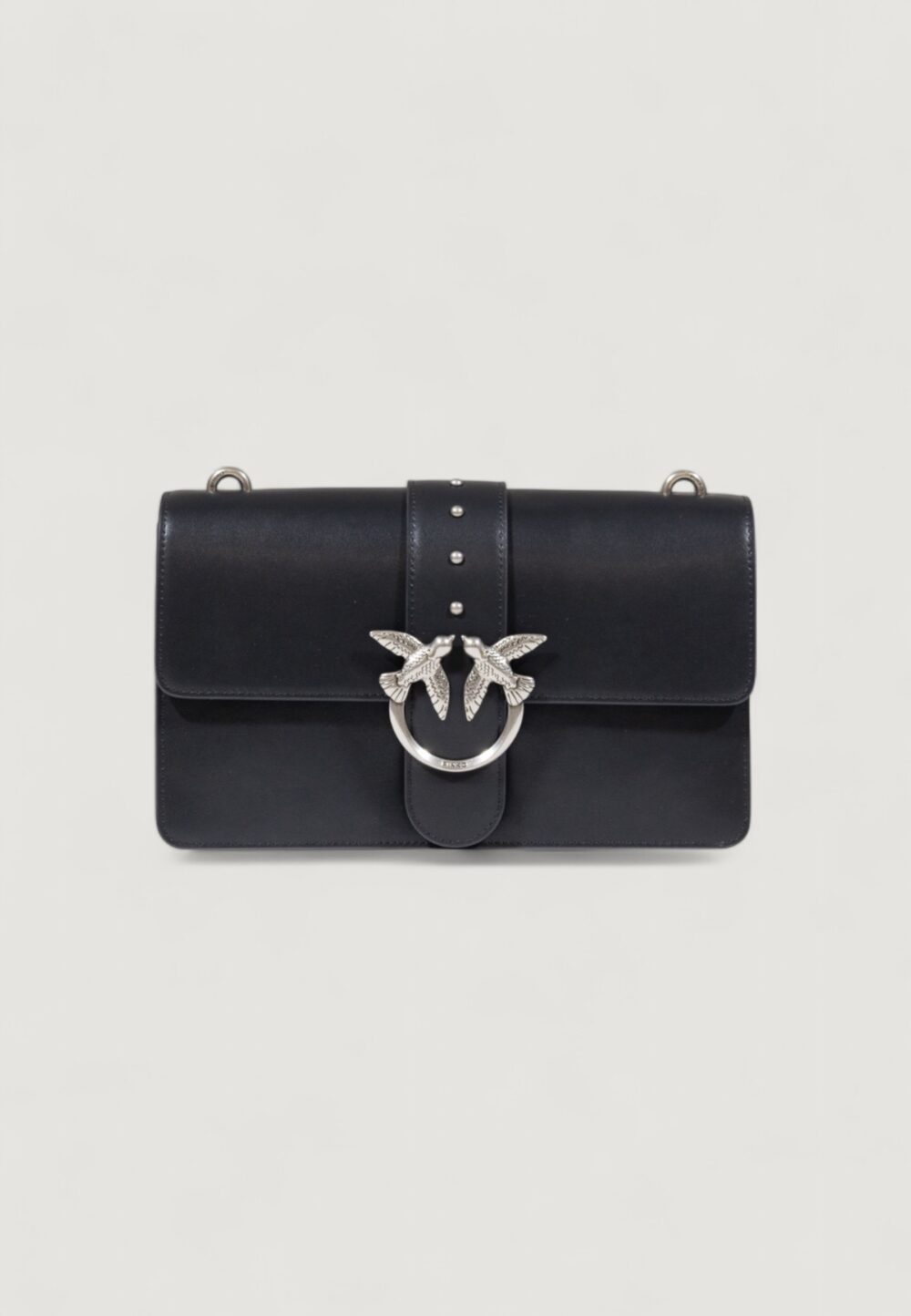 Borsa Pinko LOVE ONE CLASSIC ST. CL VITELLO Black Silver - Foto 3