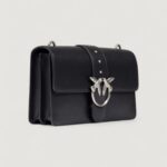 Borsa Pinko LOVE ONE CLASSIC ST. CL VITELLO Black Silver - Foto 4